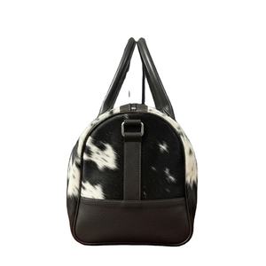 Bolsa de Viaje de Cuero Genuino con Pelo, Tipo Duffel, con Cierre, de Gran Capacidad y Ligera, Precio de Fábrica, Proveedor LHODB-0023B - Product Image 6