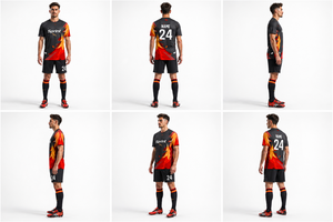 Maillot de football personnalisé sublimé surdimensionné, style vintage, impression gratuite, uniforme de football en Spandex/Polyester - Product Image 6