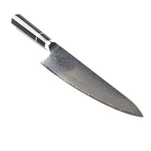 Couteau de Chef de Cuisine en Acier Damas Fait Main THEWIZ CRAFTS de Haute Qualité, Manche Ergonomique, Compatible Lave-Vaisselle, Étui en Cuir, Pour l'Extérieur - Product Image 1