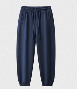 Pantalon de jogging vintage en coton, nouveau design, impression personnalisée du logo, effet délavé, coupe ample et large pour homme - Product Image 1