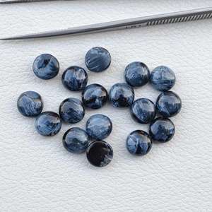 Cabochons ronds plats en pierre Pietersite bleue de 9mm pierres précieuses semi-précieuses en vrac pour sertissage de bijoux du fabricant - Product Image 4