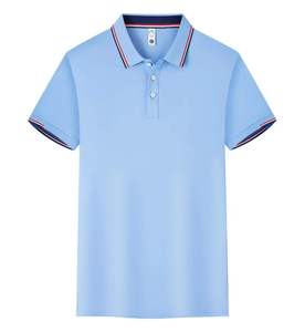 Camiseta Polo de Manga Corta para Hombre, Cómoda, Moderna, Tejida, con Patrón Sólido, Estilo Casual, de Algodón, Calidad al por Mayor - Product Image 5