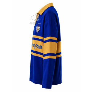 Polo de rugby Sigma Gamma Rho Sorority pour femme, col classique, blocs de couleur, broderie lettres grecques, haut athlétique - Product Image 3