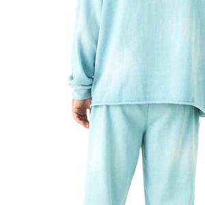 Conjunto Deportivo de Felpa Bordada Extra Grande, Transpirable, 100% Algodón, Lavado Ácido, Estilo Jogger, para Gimnasio, Invierno - Product Image 4