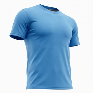 Maillot de football à col rond pour homme, manches courtes, respirant, coupe athlétique, polyester, couleur unie, vêtements pour toutes les saisons - Product Image 5