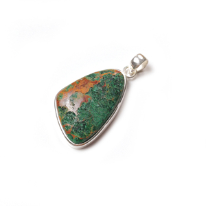 Colgante de Crisocola Natural Personalizado con Forma Elegante, Plata de Ley 925, Joyería de Piedras Preciosas Hecha a Mano, Venta al Por Mayor - Product Image 3