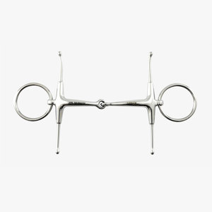 Bocado para caballo de acero inoxidable de la mejor calidad con anillas y boquilla articulada para uso ecuestre, bocado para caballo estilo western. - Product Image 1
