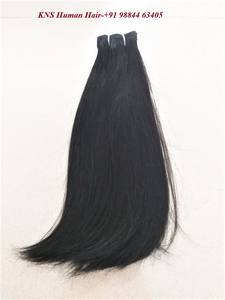 Extensiones de cabello humano liso natural indio Sensación de mano suave - Product Image 2