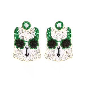 Pendientes de cuentas bordadas a mano, joyería fina y elegante, pendientes de estilo bordado de la India por MD HANDICRAFTS - Product Image 2