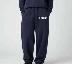 <b>Red</b> Men's Sweatpants Solid Color Elastic Waist Drawstring Casual Midweight Eco-friendly High Street Polyester Autumn Style - Product Image 1