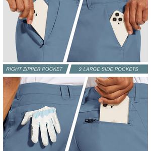 Pantalones cortos de verano OEM para hombre, cintura elástica cómoda, estilo suelto, transpirable, ropa deportiva de Golf, actividades al aire libre, uso en gimnasio, nuevo - Product Image 4