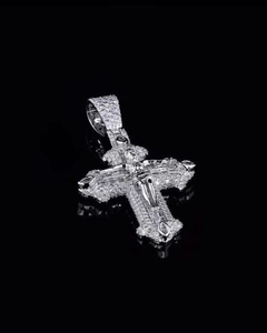 Lab Grown Diamond <b>Crucifix</b> Cross Pendant Iced Out Jesus Cross Necklace Religious Hip Hop Luxury Unisex Jewelry Gift Accessory - Product Image 4