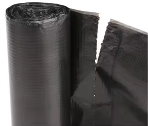 Sac poubelle noir pliable sur mesure, fabricants de rouleaux noirs, sac poubelle en plastique noir de 55 gallons avec cordon de serrage - Product Image 5