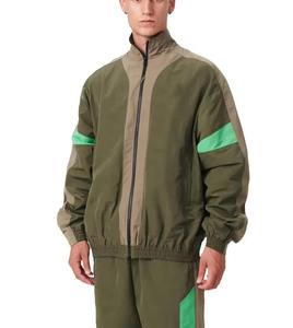 Nylon Panel Work Windbreaker <b>Set</b> Custom Factory Wholesale Supplier USA Casual Autumn Layering Jacket Pants Urban Street Outfit - Product Image 6