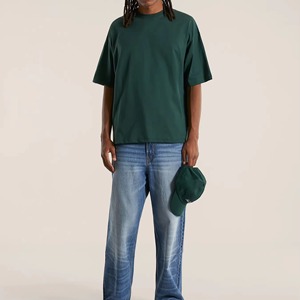 Camiseta de algodón 100% de gran gramaje con estampado personalizado, estilo streetwear, corte holgado, unisex, de secado rápido para hombre - Product Image 3