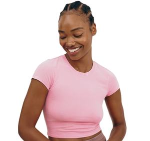 Camiseta Corta Ajustada de Algodón y Spandex Premium para Mujer, Estilo Y2K, Moda de Verano, Fabricación Personalizada OEM, Marca Privada - Product Image 1