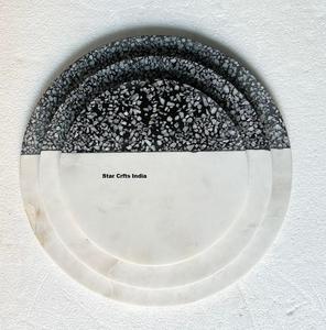 Sous-verres en terrazzo de qualité supérieure, sous-verres en marbre pour boissons, tapis et dessous-de-plat, articles de table pour hôtels et restaurants, sous-verres en résine très vendus - Product Image 2