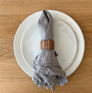 Anneaux de serviette rustiques en bois, modernes, écologiques, multi-matériaux, pour la décoration de table - Product Image 1
