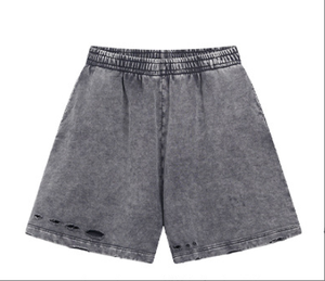 Shorts en molleton éponge élastique personnalisés pour homme, style décontracté, avec poches, en coton, pour l'été et l'entraînement sportif - Product Image 2