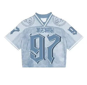 <b>Y2K</b> American Football Jersey Sleeveless Summer T-Shirt Trendy Hip-Hop Heat-Transfer Printing Front Anti-Bacterial Sports Wear - Product Image 1