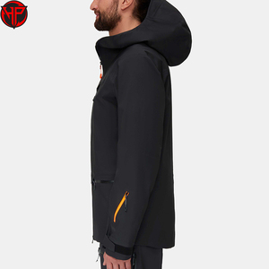 Chaqueta de Senderismo Hexaplus Industries Negra, Impermeable, Antibacteriana, para Invierno, con Cremallera, Capucha y Forro Desmontable, Logotipo Frontal, Unisex - Product Image 2