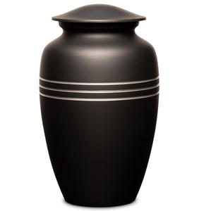 Urna Funeraria Clásica Color Pizarra Oscura, Urna de Metal para Cenizas de Adultos, Estilo Americano/Europeo - Product Image 1