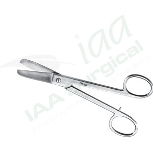 Ciseaux chirurgicaux Lorenz 23 cm (9 pouces) à lames pointues angulées, manches courbés, en acier inoxydable, instrument de chirurgie générale - Product Image 5