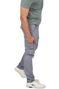 Pantalones de Trabajo Casuales de Lona Transpirables e Impermeables para Hombre 2024, Pantalones Cargo de Poliéster/Algodón, Cintura Media Elástica, Gran Venta - Product Image 5