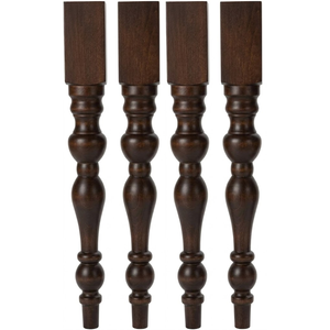 <b>Solid</b> Rubber <b>Wood</b> <b>Desk</b> Legs Modern Wooden Legs for Console Tables Dining Tables and Cabinets <b>Solid</b> <b>Wood</b> Table Legs - Product Image 1