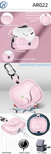 Étui pour écouteurs en cuir PU rose pour <span class=keywords><strong>AirPods</strong></span> Pro 3 <span class=keywords><strong>2</strong></span>, étui pour Air Pod 4, housse en cuir pour écouteurs sans fil, étui pour écouteurs - Product Image 2