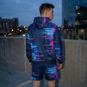 Veste coupe-vent en nylon léger et imperméable personnalisée |   Ensemble short et sweat à capuche, jogging, ensemble de survêtement d'été - Product Image 3