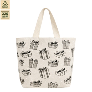 Sac fourre-tout promotionnel en toile de coton non laminée 220 GSM 40x34x16 cm avec logo personnalisé, modèle SNC135B-MARCEL, vente en gros - Product Image 2