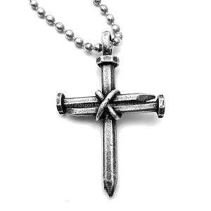 Viking Forged Rustic Vintage Style Nail Cross Necklace Christian Jewelry by RF Crafts Perfect Gift for Him on Party for Children - Product Image 6