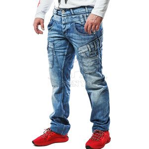 Pantalones Vaqueros de Doble Cintura para Hombre de Calidad Premium, Diseño de Cintura en Capas, Corte Relajado, Moda Urbana, Casual, para Uso Diario - Product Image 3