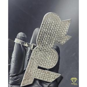Collier avec pendentif en diamant Moissanite plaqué or, style Hip Hop Iced Out, cadeau pour homme et femme - Product Image 6