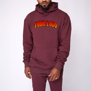 Sweat à capuche épais de haute qualité 100 % coton pour homme, avec logo personnalisé, fermeture éclair intégrale, en molleton bouclette YC4 - Product Image 1