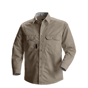 100%Cotton Men's Short Sleeve <b>Shirt</b> Workwear Protective for Men - Product Image 4