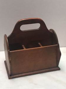 Modern Durable Wooden Caddy <b>Storage</b> <b>Box</b> with Handle Customizable Kitchen & Bathroom Organizer Portable Wood Holder - Product Image 6