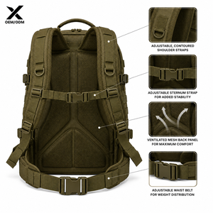 Bolsas Tácticas Personalizadas, Mochila MOLLE, Bolsa de Viaje Impermeable Resistente para Senderismo y Camping, Proveedor OEM ODM - Product Image 4