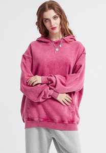 เสื้อสเวตเชิ้ตผ้าฝ้ายหนาน้ำหนักมากทรงโอเวอร์ไซส์สไตล์วินเทจสำหรับผู้หญิง ผู้ชาย และคู่รัก แบบสวมหัว มีฮู้ด ทรงหลวม ยี่ห้อ GO-TOGETHER - Product Image 3