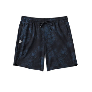 Shorts de bain mi-longs pour hommes, légers, résistants à l'eau, séchage rapide, fermeture à cordon, polyester et élasthanne - Product Image 1