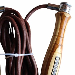 Wooden Handle Custom Logo <b>Exercise</b> Gym Fitness Jump <b>Rope</b> Premium Quality Adjustable Fitness Portable Skipping <b>Rope</b> for Adults - Product Image 2