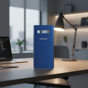 Pour Samsung S10 Coque arrière G973F Verre bleu Pièce de rechange - Product Image 3