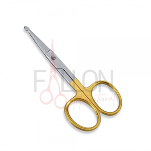 Ciseaux de sécurité en acier inoxydable à pointe ronde pour bébé, ciseaux pour ongles, sourcils et poils du nez, vente en gros - Product Image 3