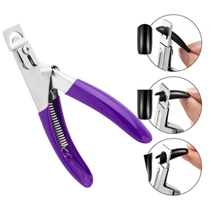 Coupe-ongles professionnels en acier inoxydable avec logo personnalisé, pour extensions d'ongles, faux ongles en acrylique, coupe-ongles en forme de U, durables, pour adultes - Product Image 1