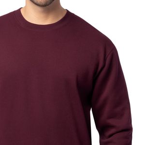Sweat-shirt pour homme à manches longues personnalisé, basique, en coton mélangé, écologique, imperméable, respirant, streetwear, jogging, marche - Product Image 3