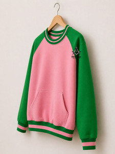 Sweat-shirt d'hiver HMR Alpha Kappa personnalisé de haute qualité, brodé, pour sororités universitaires, vêtement décontracté long pour étudiants - Product Image 2