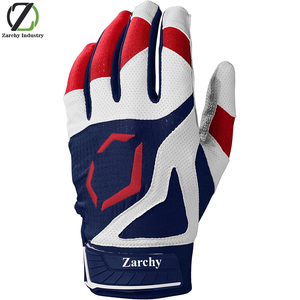 Breathable Four-<b>Way</b> Stretch Mesh Backhand Leather Batting Gloves-Winter Ready Adult & Youth Sizes in Multiple Colors - Product Image 2