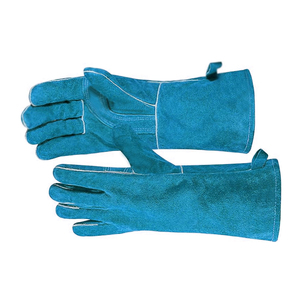 Guantes de Soldadura de Cuero Vacuno Resistentes para Trabajo Industrial de Construcción, Protección Contra Impactos, Cómodos Guantes de Trabajo para Soldador - Product Image 6
