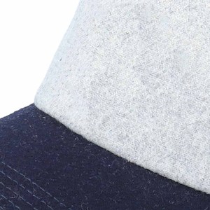 Casquette unisexe 6 panneaux style Dad Cap gris marine contrastant en coton et polyester, ajustée, décontractée, pour adulte, toutes saisons - Product Image 5